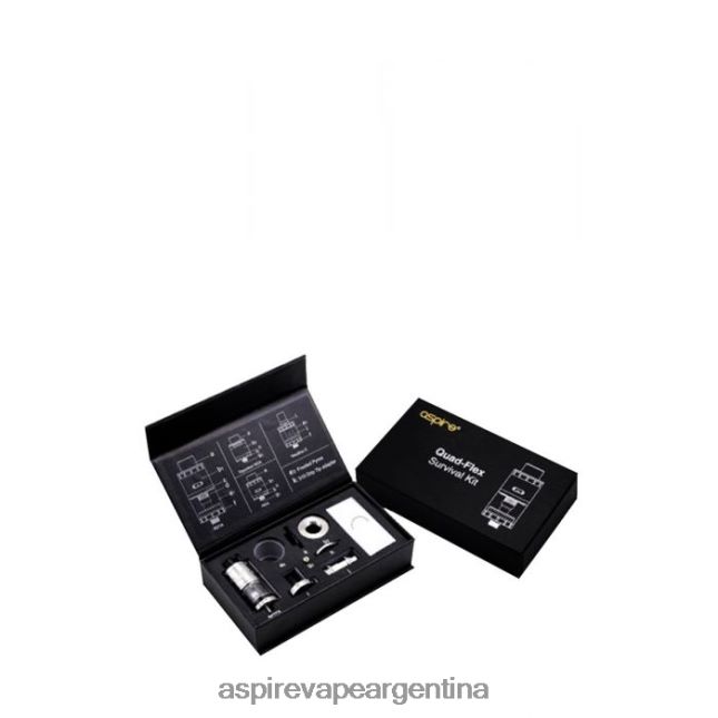 Aspire Quad-Flex kit de supervivencia | Aspire Vape Argentina 8NB404191 acero inoxidable