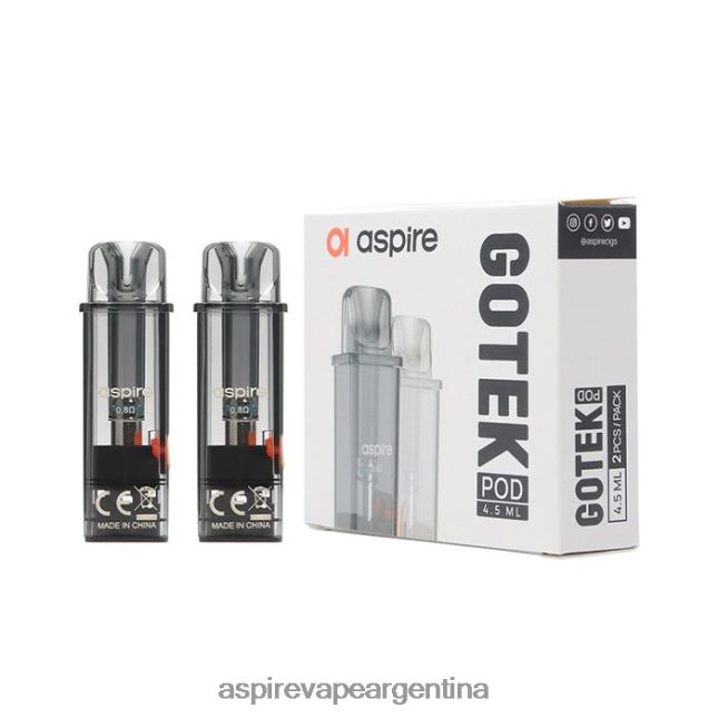 Aspire gotek pod (edición recargada 4,5 ml) compatible con gotek x y gotek s | Aspire Vape Buenos Aires 8NB404232