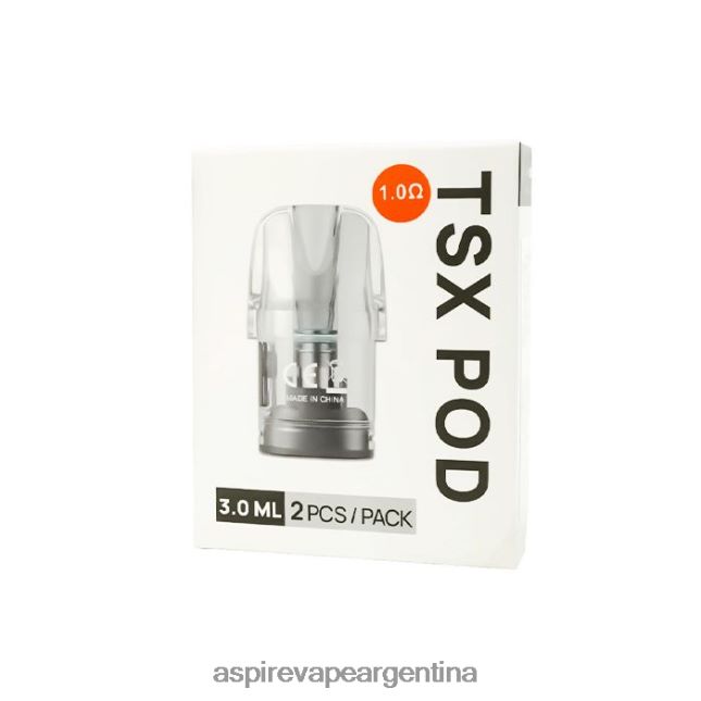 Aspire Tsx Pod 1,0 ohmios (3,0 ml)/2 unidades por paquete (compatible con cyber s y cyber x) | Aspire Vape Pen 8NB404234